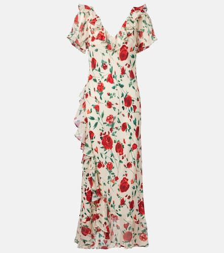 Clementina silk crepe de chine maxi dress - Rixo - Modalova