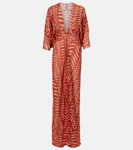 Printed georgette maxi dress - Johanna Ortiz - Modalova