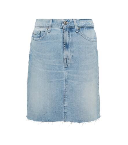 Keira denim midi skirt - 7 For All Mankind - Modalova