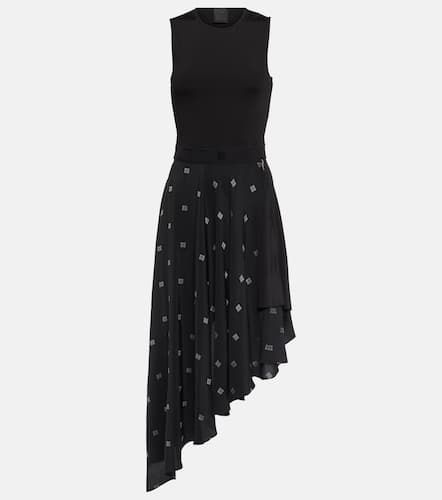 G asymmetric silk midi dress - Givenchy - Modalova