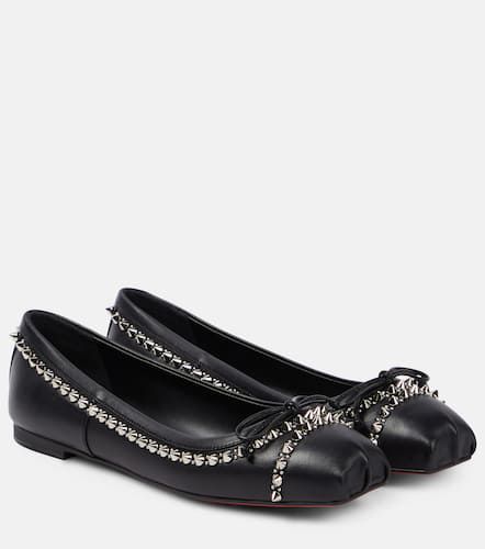 Mamadrague Spikes embellished leather ballet flats - Christian Louboutin - Modalova