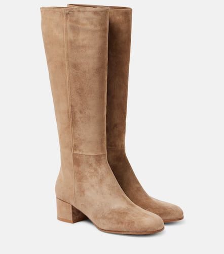 Suede knee-high boots - Gianvito Rossi - Modalova