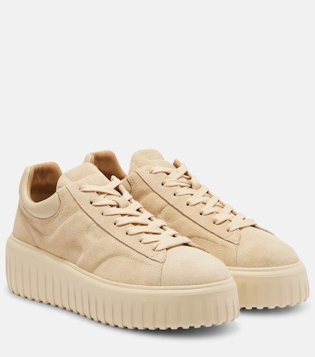 H-Stripes suede platform sneakers - Hogan - Modalova