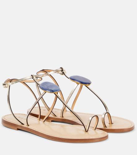 Verzierte Sandalen Cairo aus Leder - Amanu - Modalova
