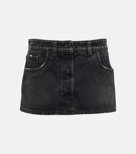 Prada Low-rise denim miniskirt - Prada - Modalova