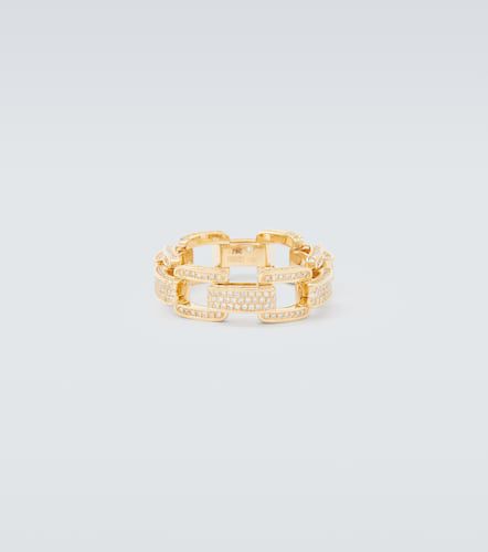Anillo Deco Link de oro de 18 ct con diamantes - Shay Jewelry - Modalova