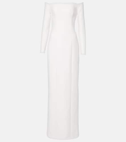 Bridal off-shoulder crÃªpe gown - Safiyaa - Modalova