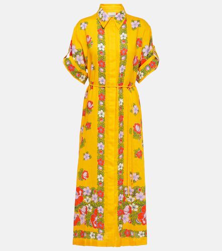 AlÃ©mais Belted floral linen shirt dress - Alemais - Modalova