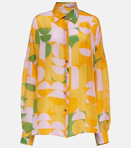 Camisa de seda estampada - Dries Van Noten - Modalova