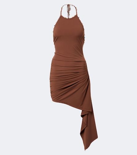 Embellished halterneck jersey minidress - Christopher Esber - Modalova