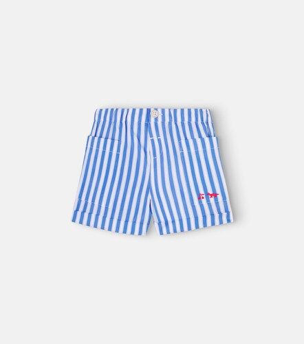 X Maison Kitsuné - Shorts in cotone a righe - Bonpoint - Modalova