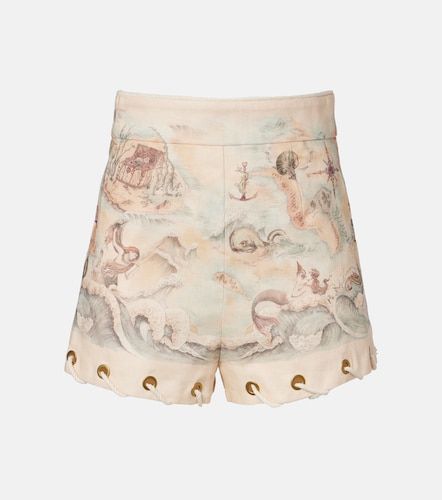 Zimmermann Printed linen shorts - Zimmermann - Modalova