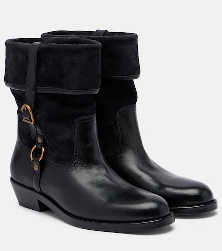 Ildra 35 leather and suede ankle boots - Isabel Marant - Modalova