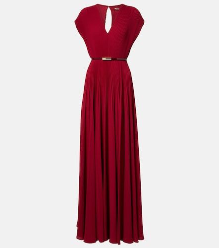 Abito lungo Elegante in georgette plissé - Max Mara - Modalova