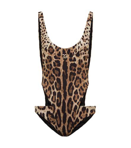 Bañador con estampado de leopardo - Dolce&Gabbana - Modalova