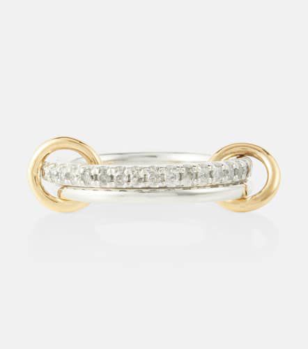 Marigold sterling and 18kt gold ring with diamonds - Spinelli Kilcollin - Modalova