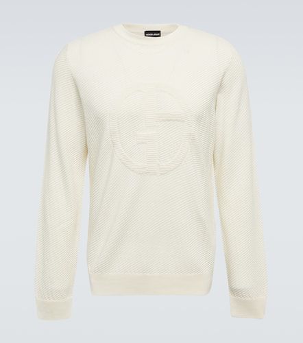 Jersey de lana con logo - Giorgio Armani - Modalova
