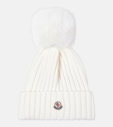 Moncler Berretto in lana con logo - Moncler - Modalova