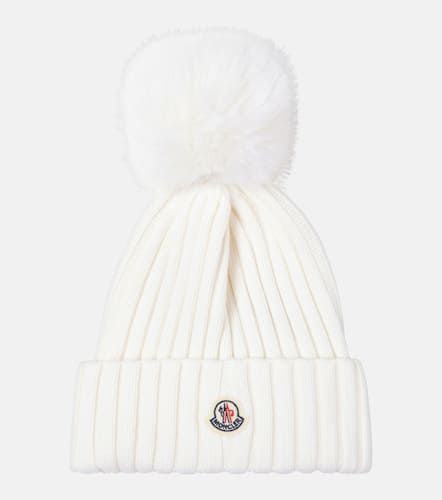 Moncler Gorro de lana con logo - Moncler - Modalova