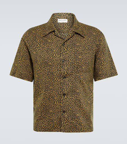 Camicia bowling con stampa leopardata - Saint Laurent - Modalova