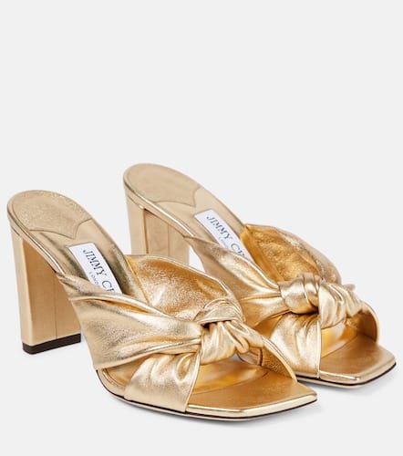 Pantoletten Avenue 85 aus Metallic-Leder - Jimmy Choo - Modalova