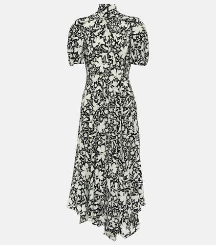 Floral silk midi dress - Stella McCartney - Modalova