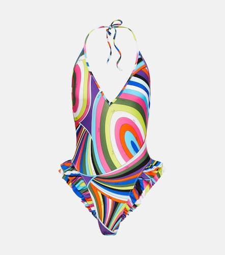 Bañador estampado con cuello halter - Pucci - Modalova