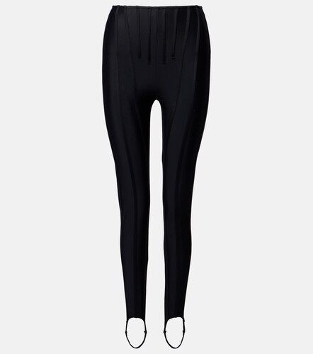 Leggings con paneles y estribos - Mugler - Modalova