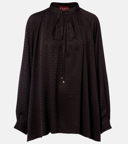 Gucci Camisa de seda estampada - Gucci - Modalova