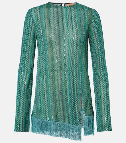 Missoni Zigzag fringed lamÃ© top - Missoni - Modalova