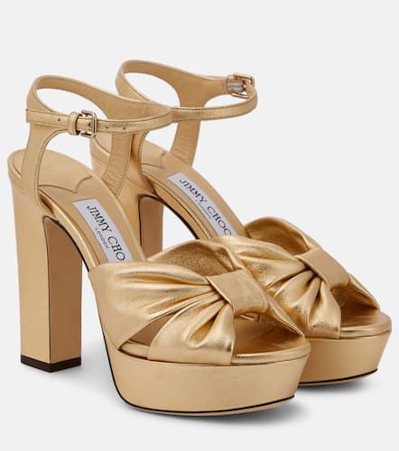 Heloise 120 leather platform sandals - Jimmy Choo - Modalova