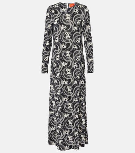 Swing printed jersey midi dress - La DoubleJ - Modalova