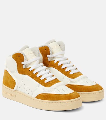 High-Top Sneakers SL/80 mit Veloursleder - Saint Laurent - Modalova