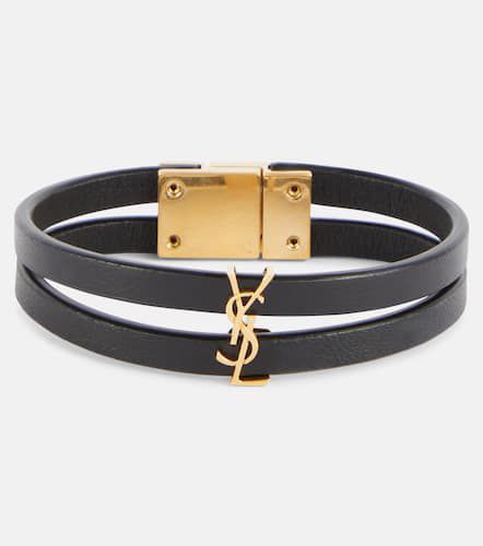 Cassandre leather bracelet - Saint Laurent - Modalova