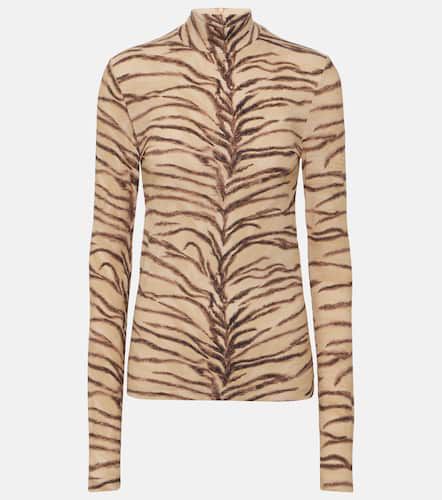 Tiger-print jersey top - Stella McCartney - Modalova