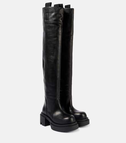 Botas mosqueteras Wader de piel - Rick Owens - Modalova