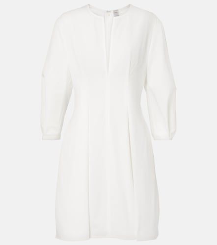 Vestido corto de algodón plisado - Toteme - Modalova