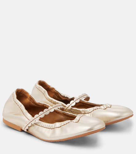 See By Chloé Chany metallic leather ballet flats - See By Chloe - Modalova