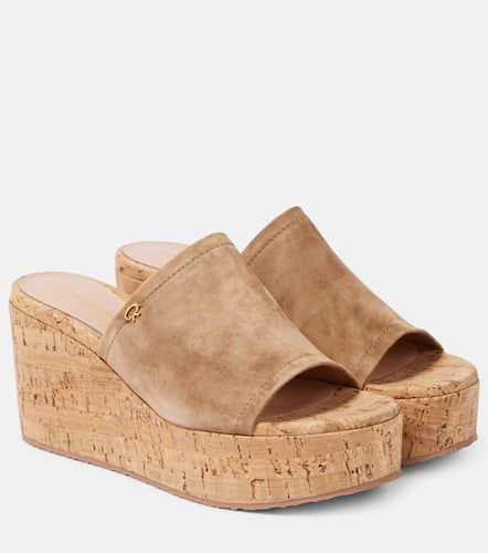 Gianvito Rossi Suede wedge mules - Gianvito Rossi - Modalova