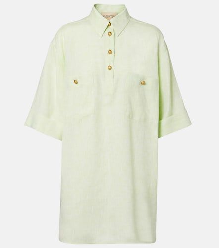 Valentino Polo oversized de lino - Valentino - Modalova
