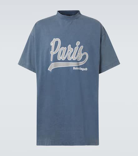 Paris faded cotton T-shirt - Balenciaga - Modalova