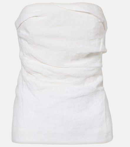 Tove Izel draped linen top - Tove - Modalova
