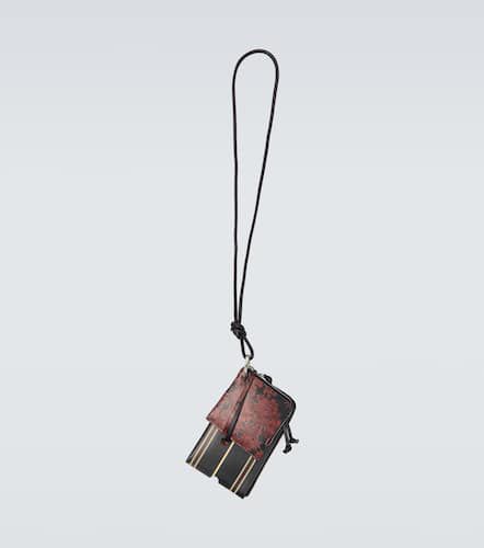 Leather wallet and phone holder - Dries Van Noten - Modalova