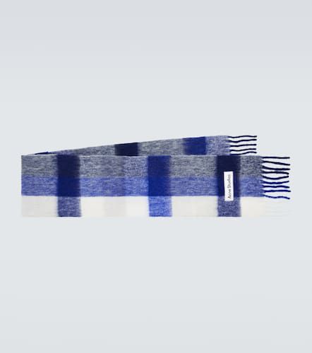 Checked wool-blend scarf - Acne Studios - Modalova