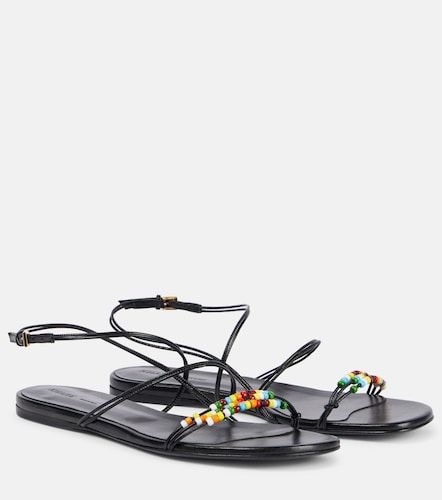 Khaite Loop beaded leather sandals - Khaite - Modalova