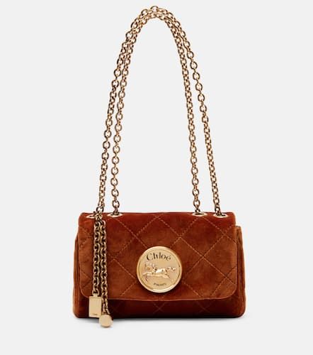 Heritage Small velvet shoulder bag - Chloe - Modalova