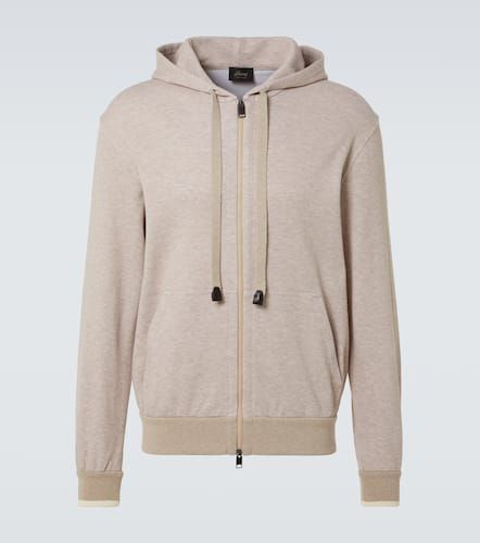 Brioni Cotton-blend jersey hoodie - Brioni - Modalova