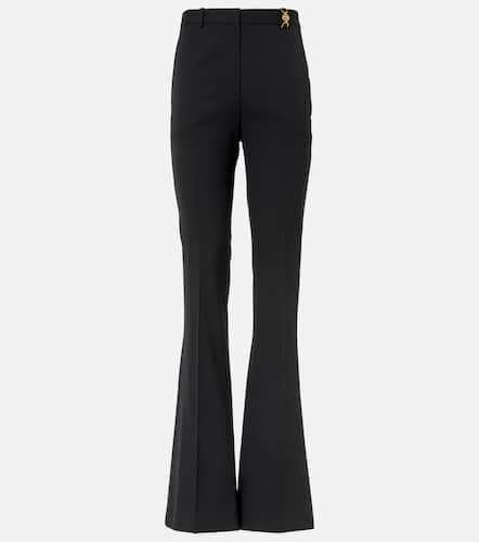 Pantalones flared de mezcla de lana - Versace - Modalova