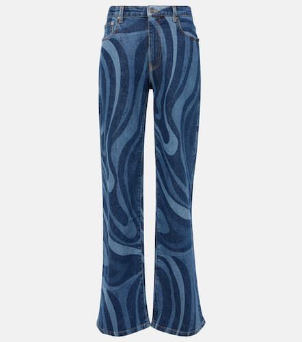 Bedruckte Mid-Rise Straight Jeans Marmo - Pucci - Modalova
