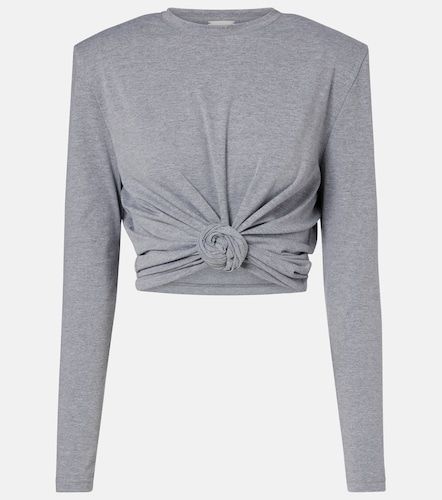 Top cropped de jersey de algodón - Magda Butrym - Modalova